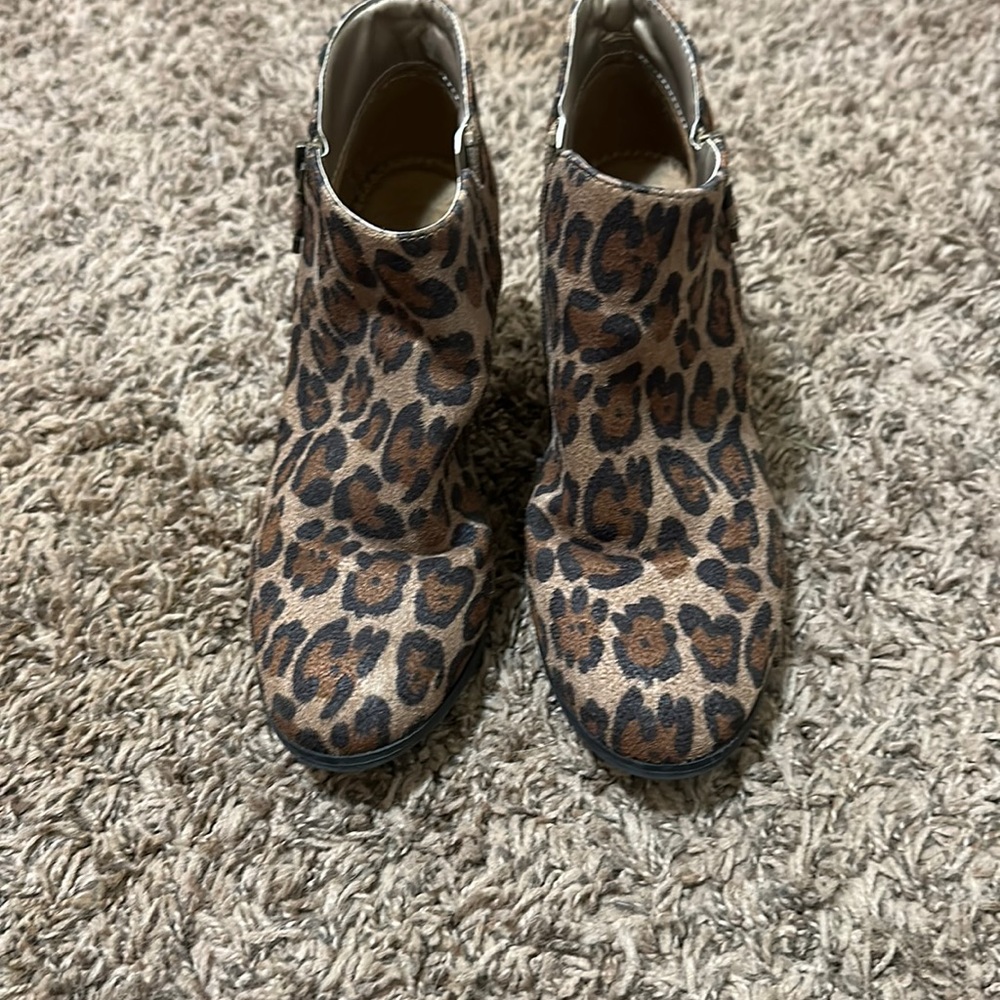 Cheetah ankle boots